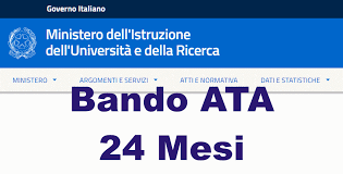 Indizione e svolgimento per l’anno scolastico 2021-2022 dei concorsi ordinari per titoli per l’accesso ai ruoli provinciali (24 mesi) ATA